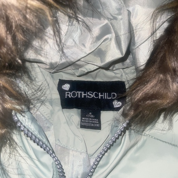 Girly Sage puffer waist length Coat - Picture 4 of 7